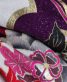 成人式振袖[キレイ系]白に紫の雪輪取り・八重桜と牡丹の薬玉[身長166cmまで]No.817
